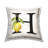 Stupell Industries H with Lemon Letter Design by Creatif Belle Throw Pillow
