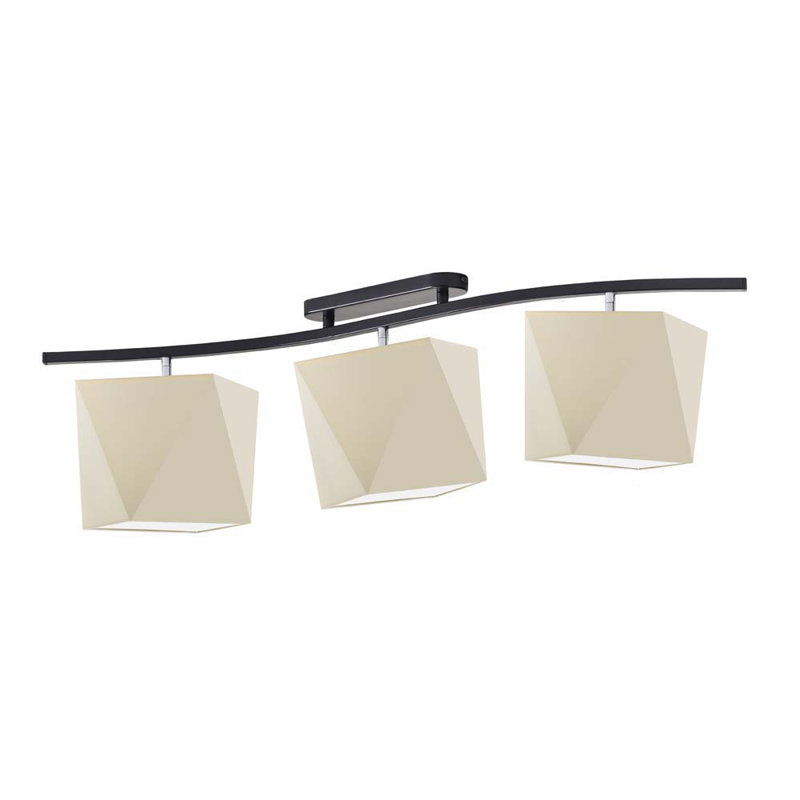 Dencil 97cm 3 -Light Track Kit, Beige, Black
