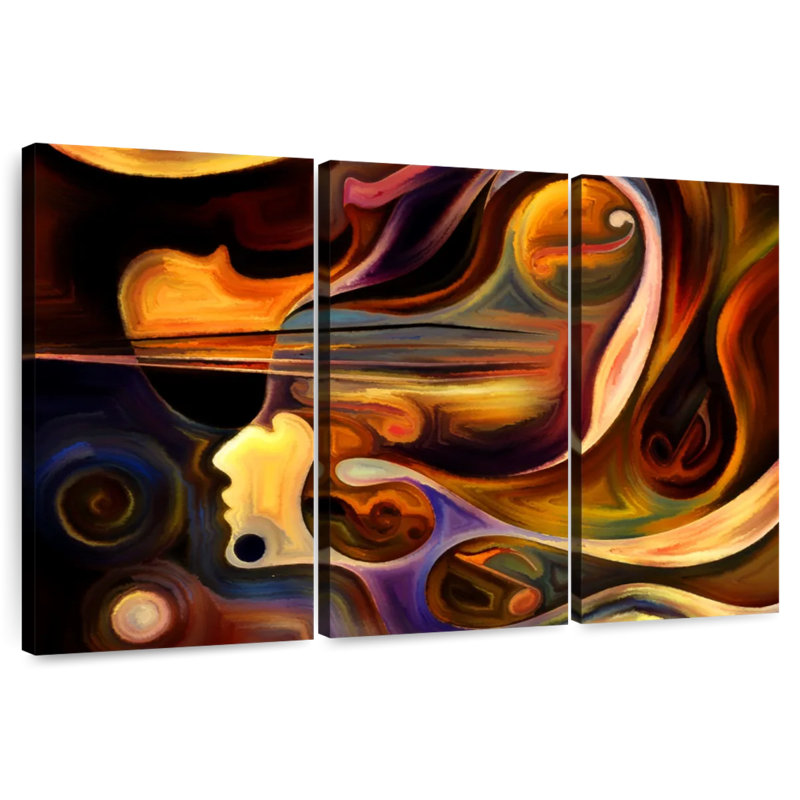 Personnages de musique abstraite Avery, H 20 po x l 33 po