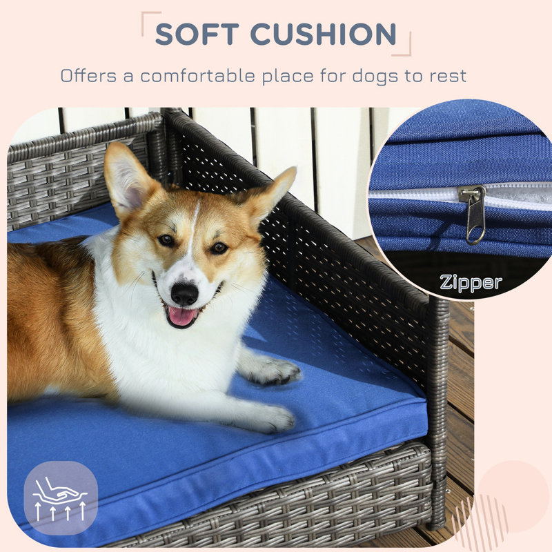 Niche pour chien Canopy - Matériau, coussin d'eau pour petits et moyens chiens