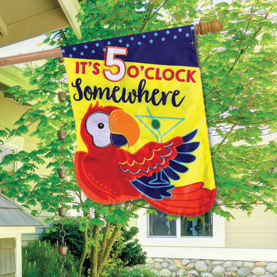 Drapeau de maison d'été 5 heures Applique