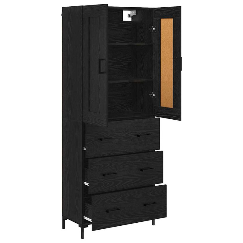 69.5cm Sideboard, Black Oak