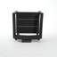 Chaise avec accoudoirs de jardin en PEHD noir
