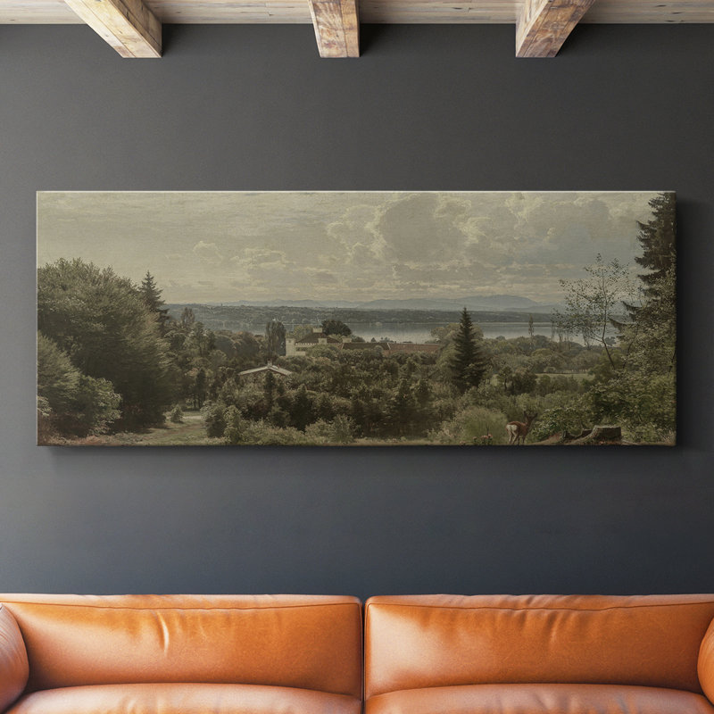 Série paysage - DCCCLxxv- Toile tendue avec châssis - Prêt à accrocher, H 16 po x l 40 po