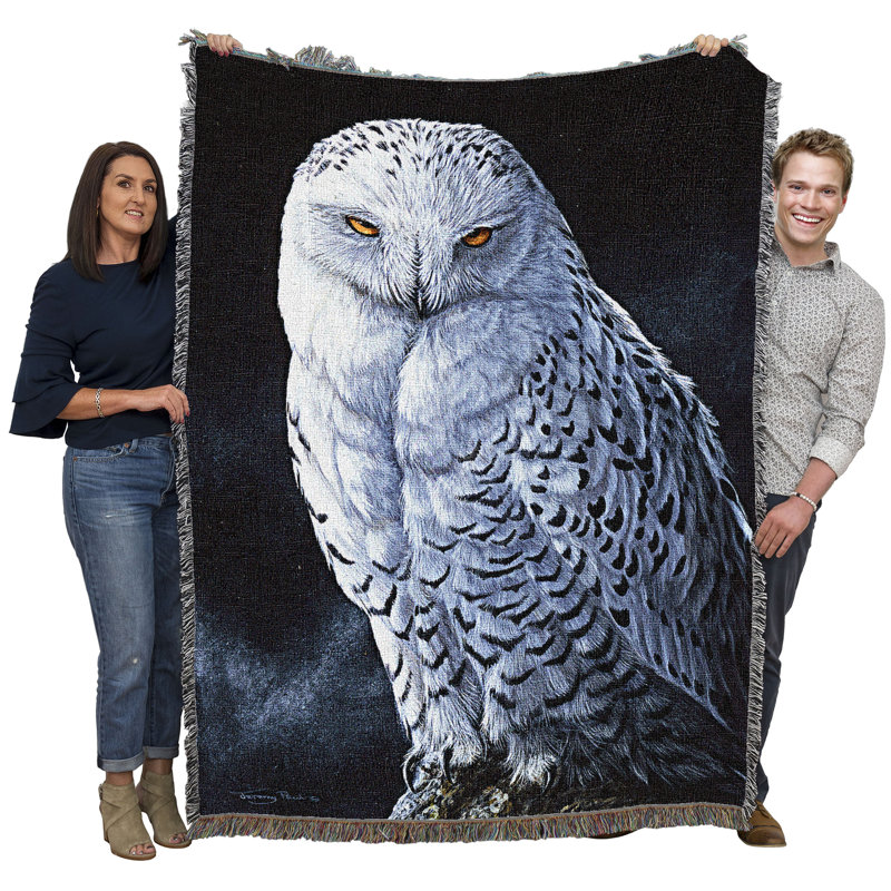 Jeté en coton Pure Country Weavers, 442 Harfang des neiges