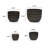 Set of 3 Fluted Ceramic Flowerpot, Modern Planter for Patio, Garden, Windowsill-807213427