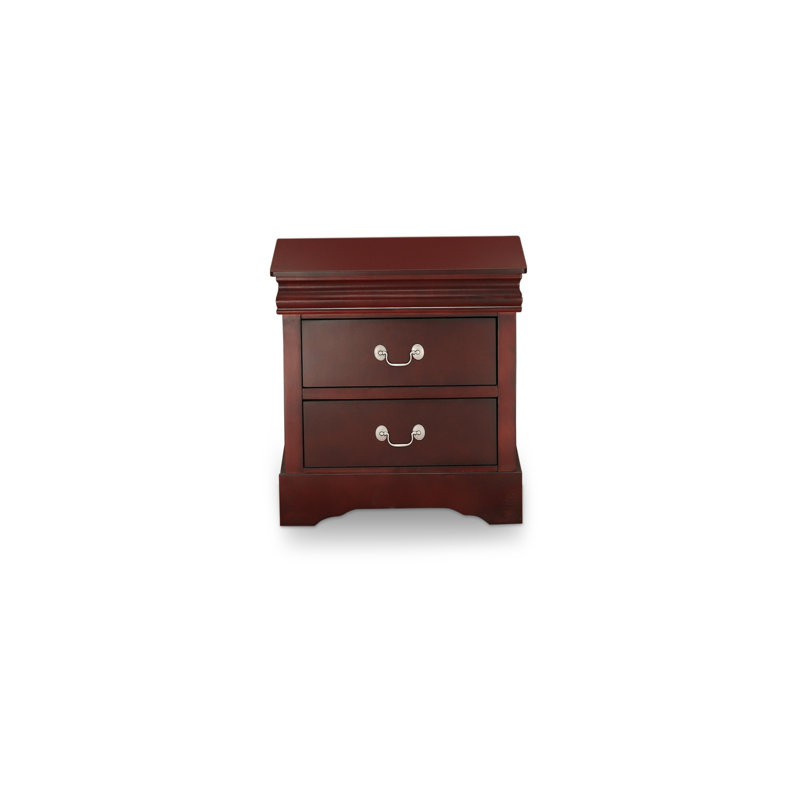 Louis Philippe Night Stand in Walnut Finish, Walnut