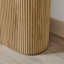 Penny Pillar Round Wood Console Table - Simple & Elegant Scandi Style-2039038933