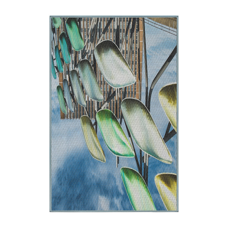 Tapis bleu, Rectangle 5 pi x 7 pi