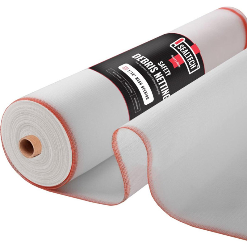 6ft. X ft.50 Heavy Duty Safety Debris Netting Rolls - Fire Retardant,1/16” Mesh roll., 100" H x 8.5" W x 0.0625" D