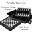 Black Black 5 in 1 - Chess, Checkers, Backgammon Table, Chinese Checkers and Dice Games