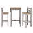 Jetziel 2 - Person Pine Solid Wood Top Four Leg Dining Set-449267290-449267298-449267294