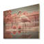 «Elegant Pink Flamingo Paradise I», art mural sur bois de pin naturel-785965377