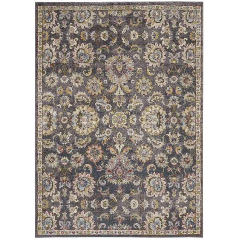 Tapis noir Eden, Rectangle 5 pi 3 po x 7 pi 3 po