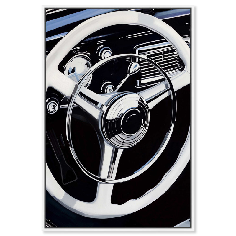 Art mural sur toile 1 pièce Notoriart Classy, Cadre blanc, H 37 po x l 25 po