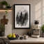 Quiet Northern Forest Scandinavian - Wrapped Canvas-1101427409-1101427415