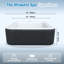 Blue Elephant 220 Volt 4 Person 130 - Jet Polyvinyl Chloride (PVC) Square Inflatable Hot Tub in Black