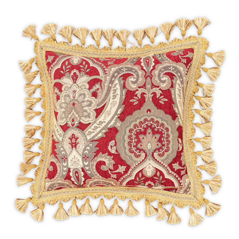 Lafayette Comforter Set - Red, Queen Comforter + 11 Additional Pieces