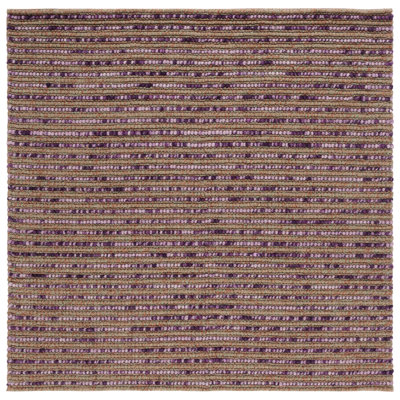 Ferrera Abstract Hand-Knotted Purple/Beige/Orange Area Rug
