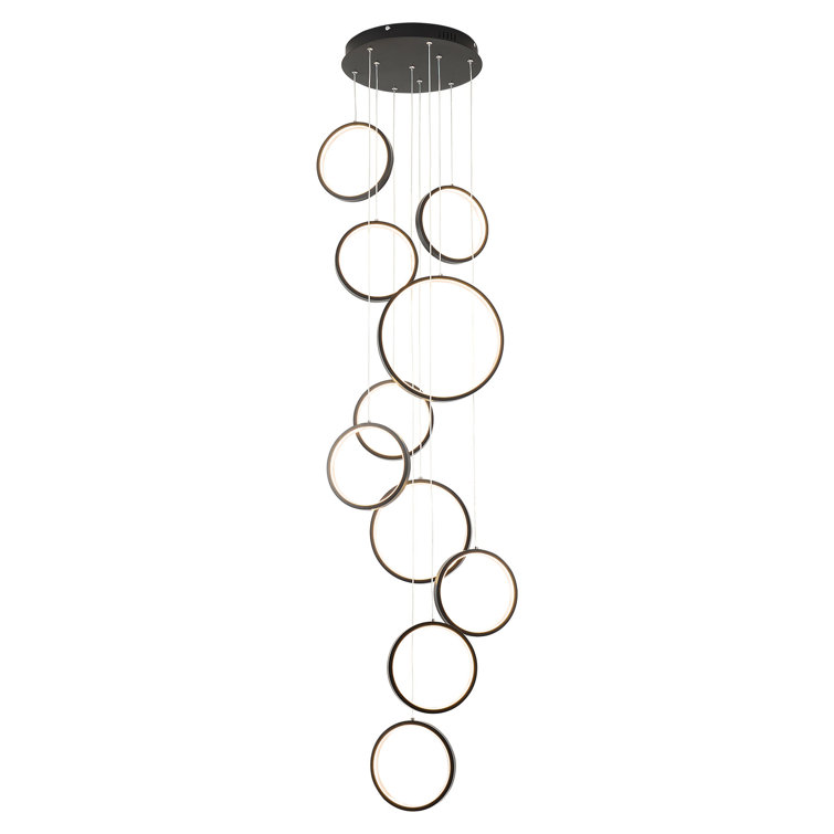 Adjustable Height LED Lighting Pendant Light with Remote Control