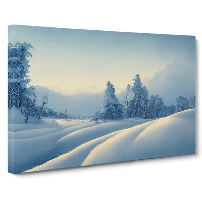 Winter Forest Landscape Vol.7 - Wrapped Canvas