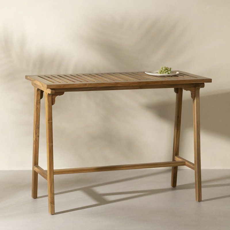 Sya Rectangular Outdoor Bar Table , 53.25'' in. W 25.75'' in. D
