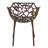 Rabia Patio Armchair – Floral Cutout Aluminum Stackable Dining Chair, UV Protected, Rust-Resistant, Indoor & Outdoor Use, Fully Assembled-590251884-622546957