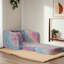 Canapé modulaire moderne pour enfants, canapé convertible supplémentaire en méridienne, canapé-lit 2 en 1 confortable pour enfants
