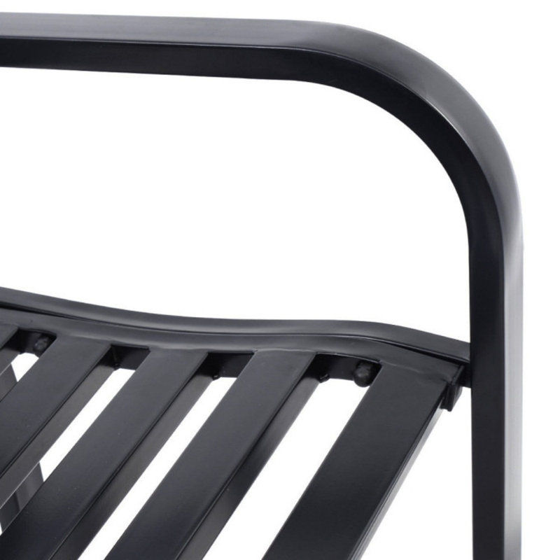Banc avec structure en acier pour l'extérieur