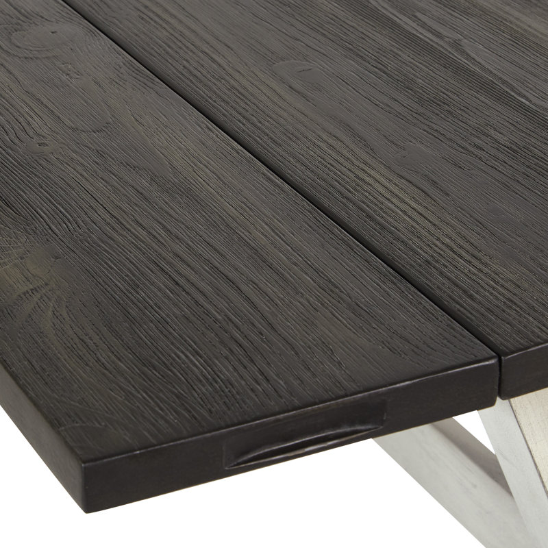 Meilani 47.75'' Console Table, Light Gray/Charcoal Gray