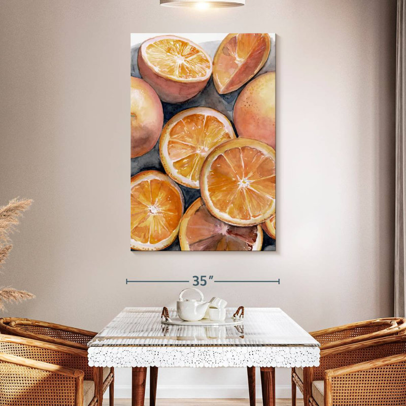 Yarlin Fruit Slices III, 51" H x 34" W
