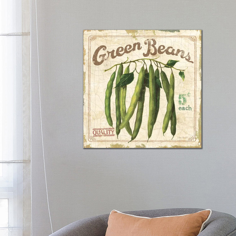 Green Beans (On Special II) by Lisa Audit - Wrapped Canvas Print