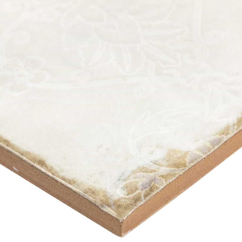 Angela Harris Dunmore Blu 8X8 Matte Ceramic Floor Tile, Beige