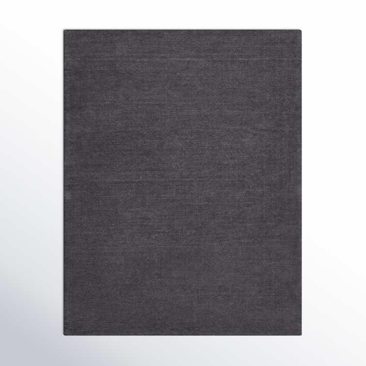Crowe Wool Charcoal Gray Area Rug