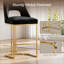  Tabouret de bar moderne à hauteur de comptoir avec structure en métal 26,7 po Alassane-129872295