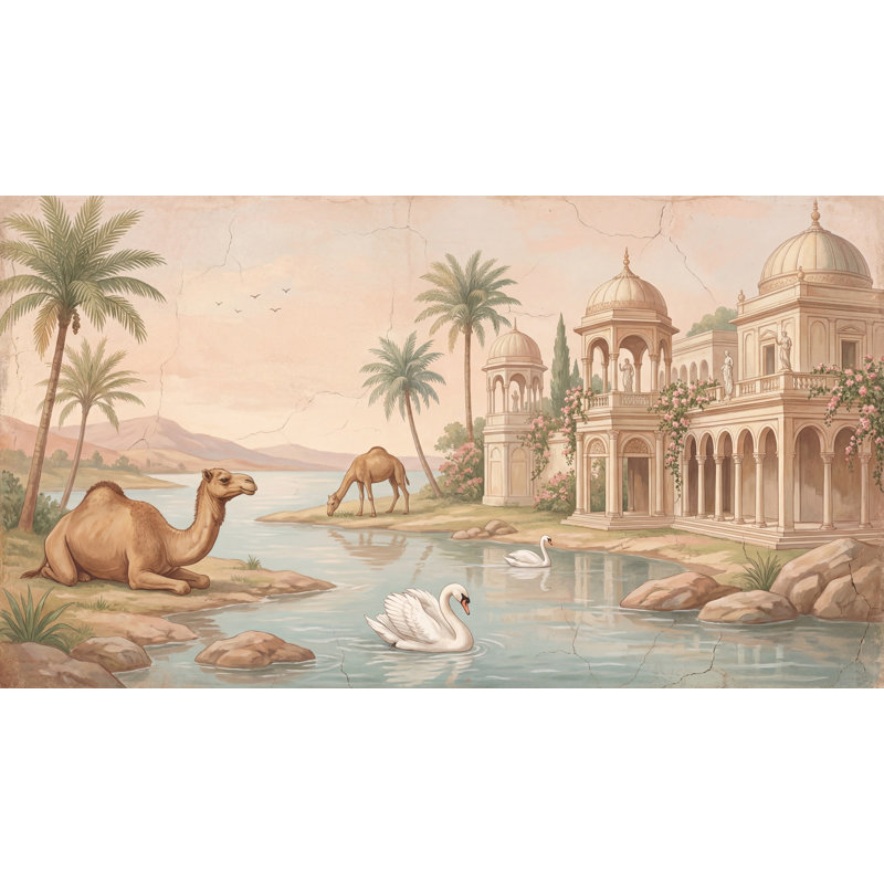 Décoration murale Oasis, 160 po x 108 po, Texturé non collé