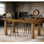Bureau d'écriture en bois (sans tabourets)