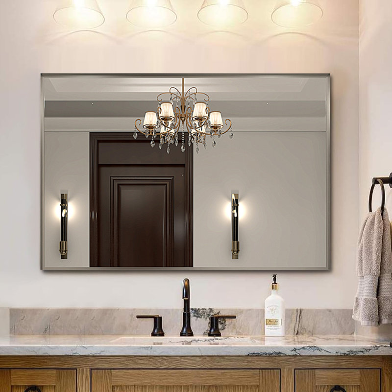 Escarment Metal Rectangle Wall Mirror