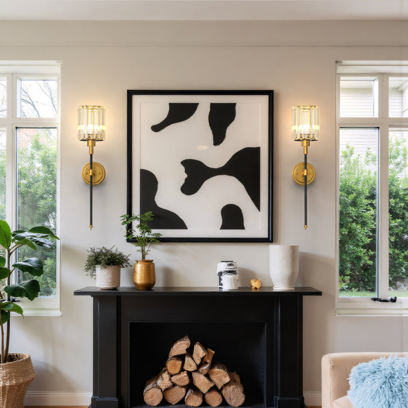 Aldegonde Crystal Armed Sconces