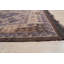 Tapis brun en laine tissé à plat Shoneka