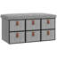 6 Pair Shoe Storage Bench