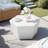 28-Inch  Outdoor Side Table, Hexagon Magnesium Oxide Coffee Table for Outdoor Patio, Gardens, Backyards, Farmhouses, Living Rooms-1342528416