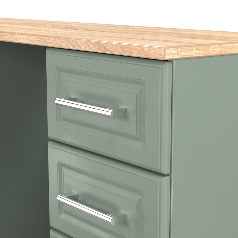 Fully Assembled St. George Dressing Table, Reed Green/Bardolino