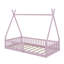 Lit simple en bois avec clôture-1728436570