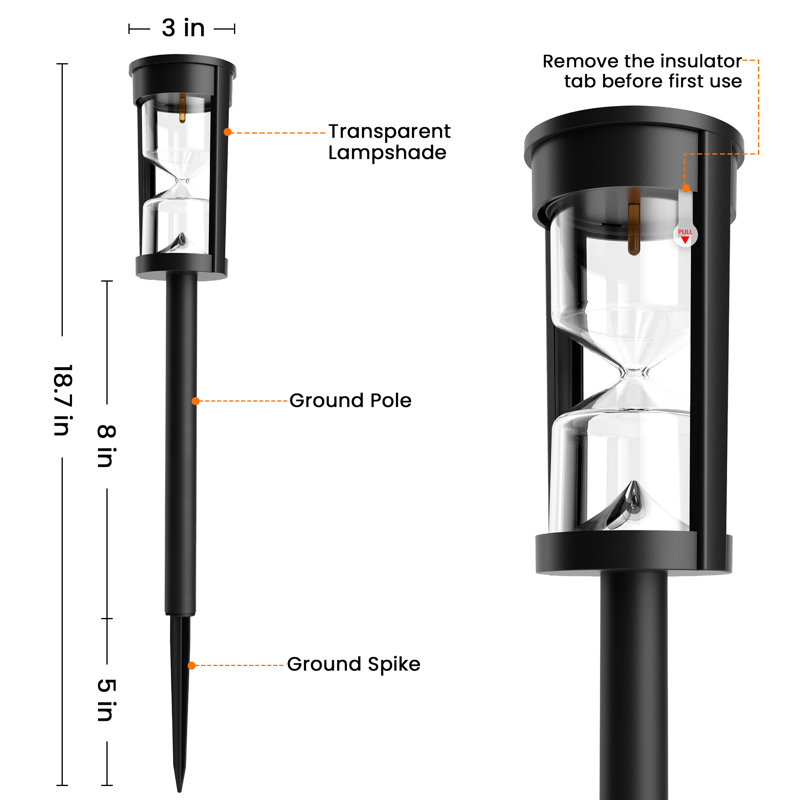 Matte Black Low Voltage Solar Powered Integrated LED Pathway Light Pack