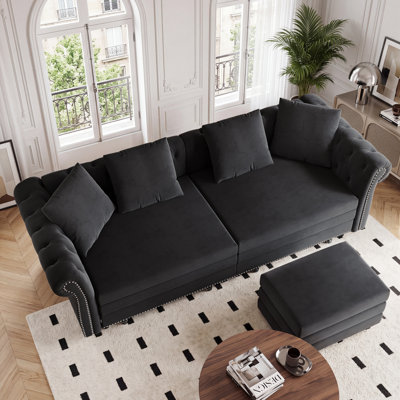 Canapé-lit Chesterfield 90 po