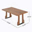 Table de salle à manger rectangulaire 63 "(couleur naturelle)-96044754