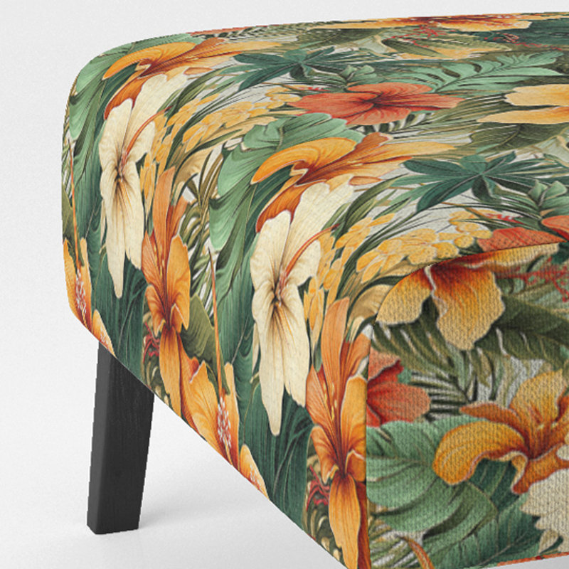 Fauteuil de chambre rembourré Tropical Greens