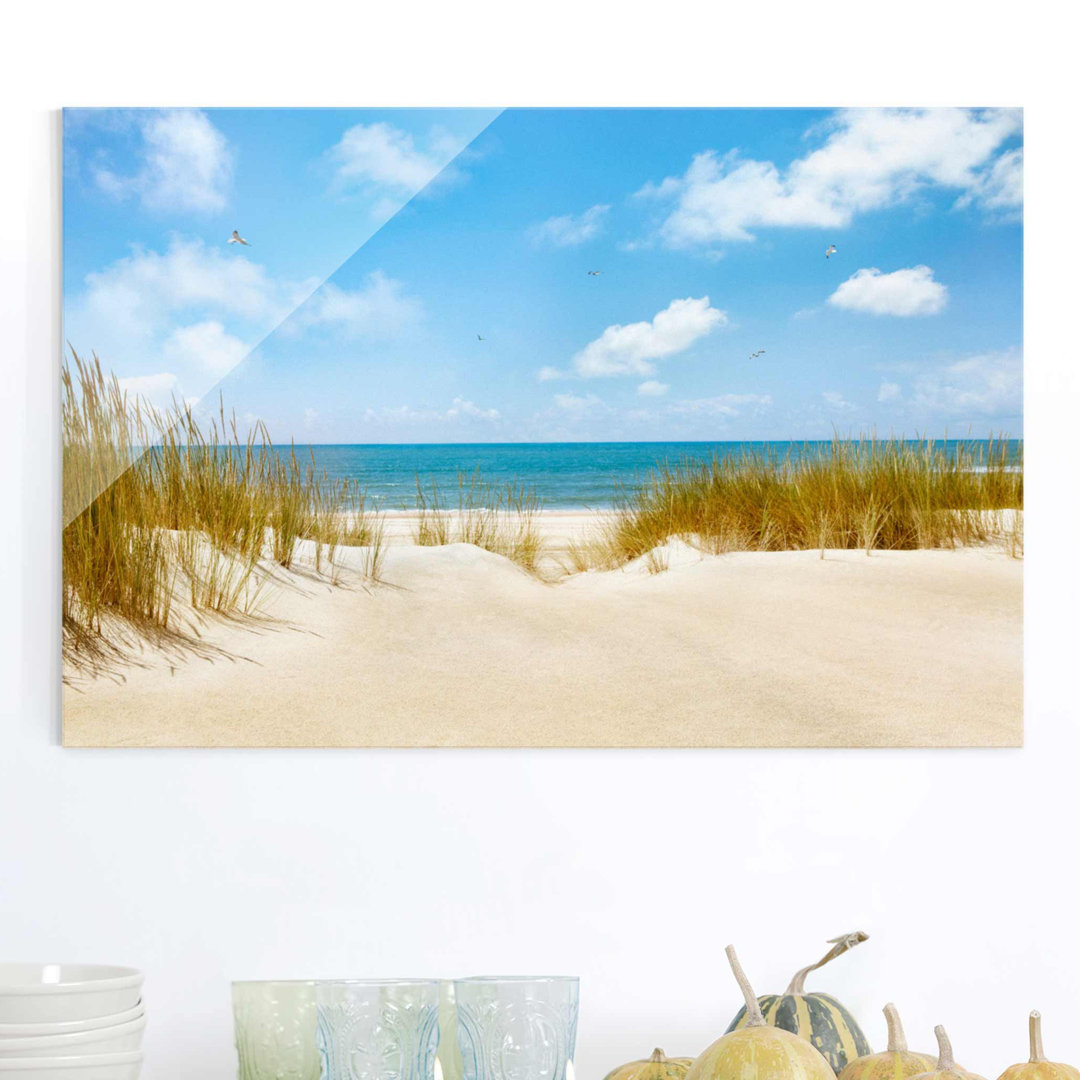 Glasbild Beach