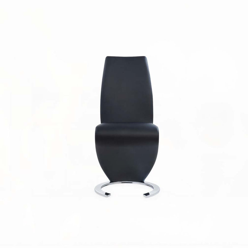 Chaise de salle à manger en similicuir, Gris